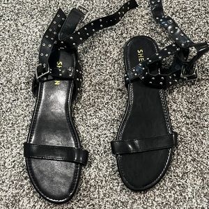 Brand new never worn strappy black gladiator sandals !